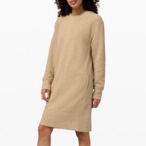 Lululemon On Repeat Textured Long Sleeve Dress size 4